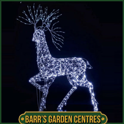 Noma 2M White Flexi Highland Stag with Branch Antlers