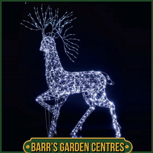 Noma 2M White Flexi Highland Stag with Branch Antlers