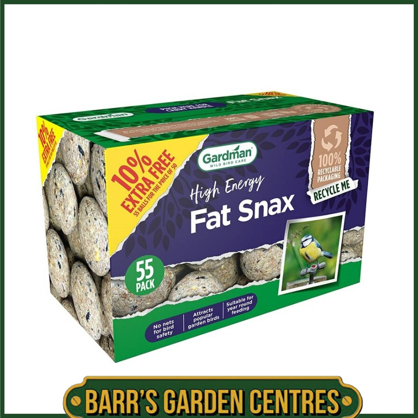 Gardman Fat Snax 50 Box + 10% Extra Free