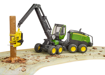 BRUDER John Deere 1270G harvester with one tree trunk