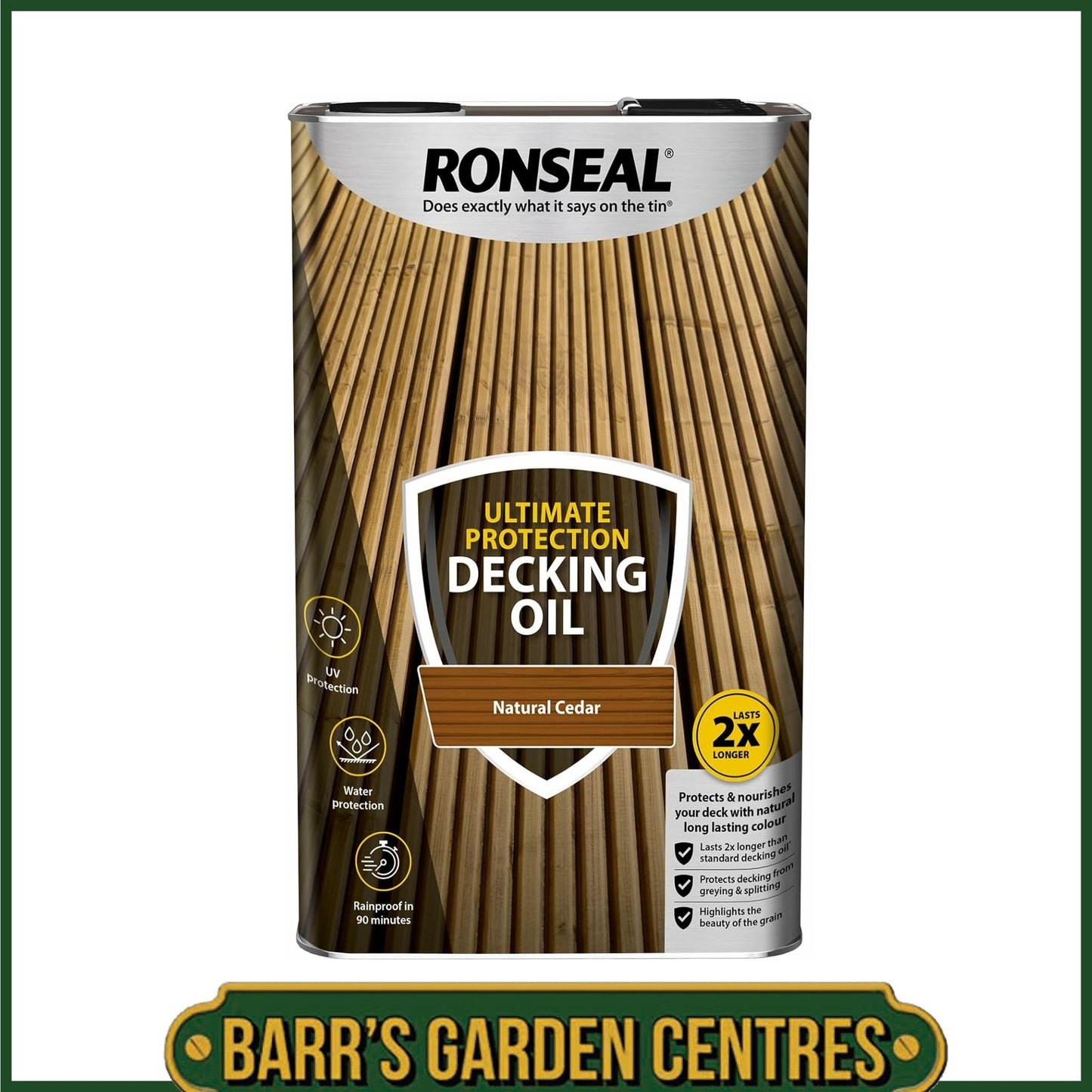 Ronseal Ultimate Protection Decking Oil Natural Cedar 5L