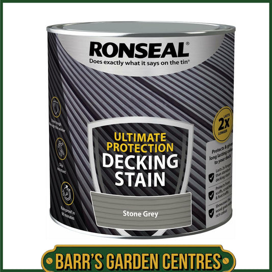 Ronseal Ultimate Protection Decking Stain Stone Grey 2.5L