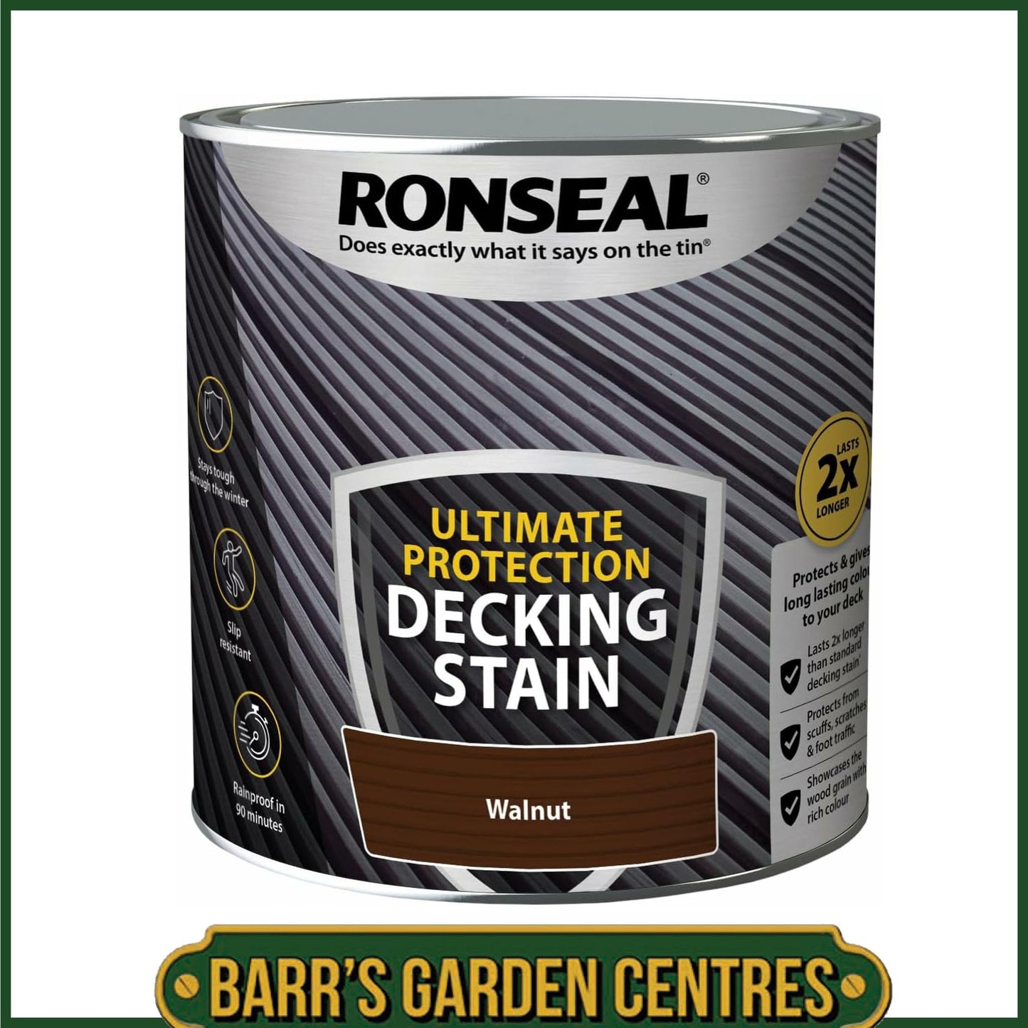 Ronseal Ultimate Protection Decking Stain Walnut 2.5L