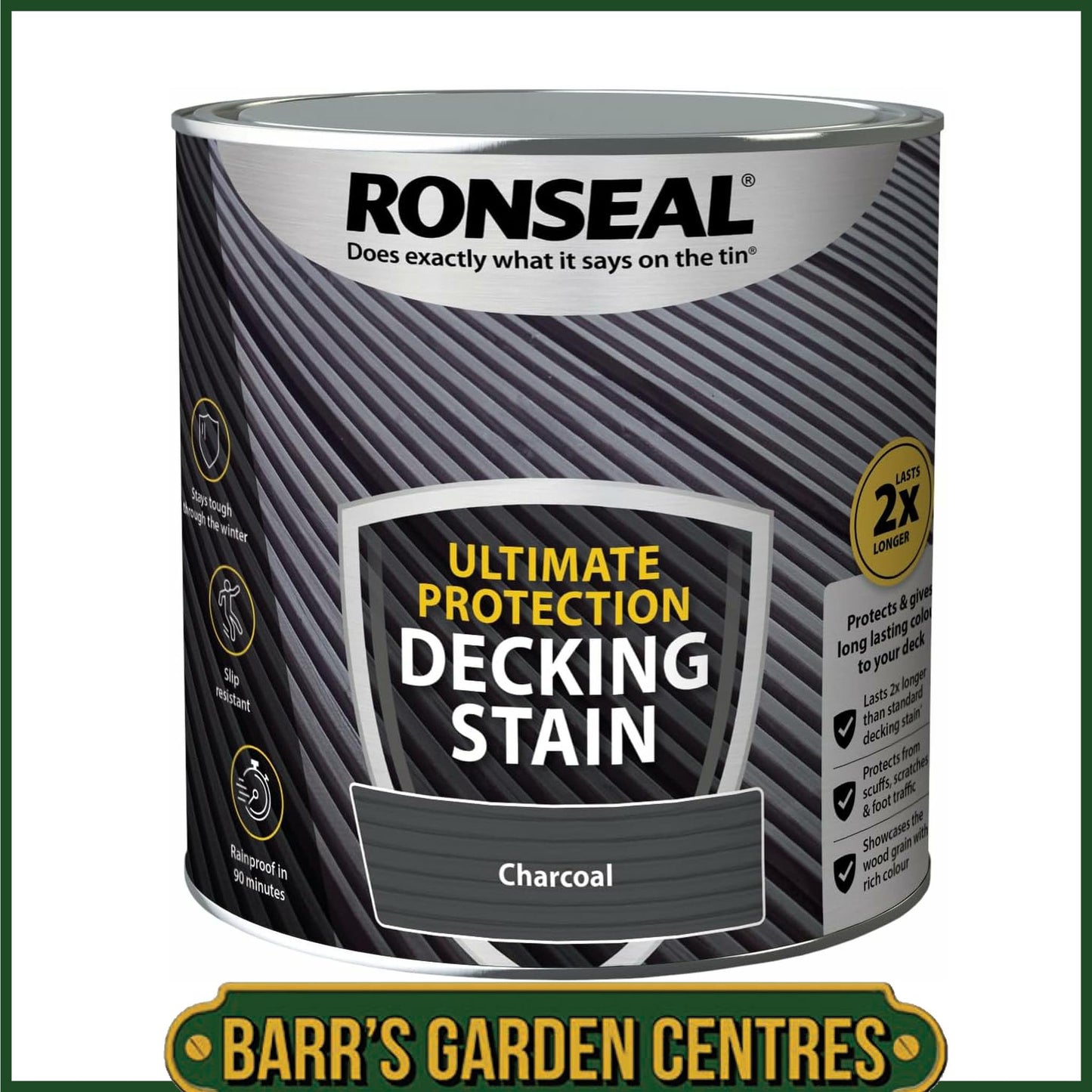 Ronseal Ultimate Protection Decking Stain Charcoal 2.5L