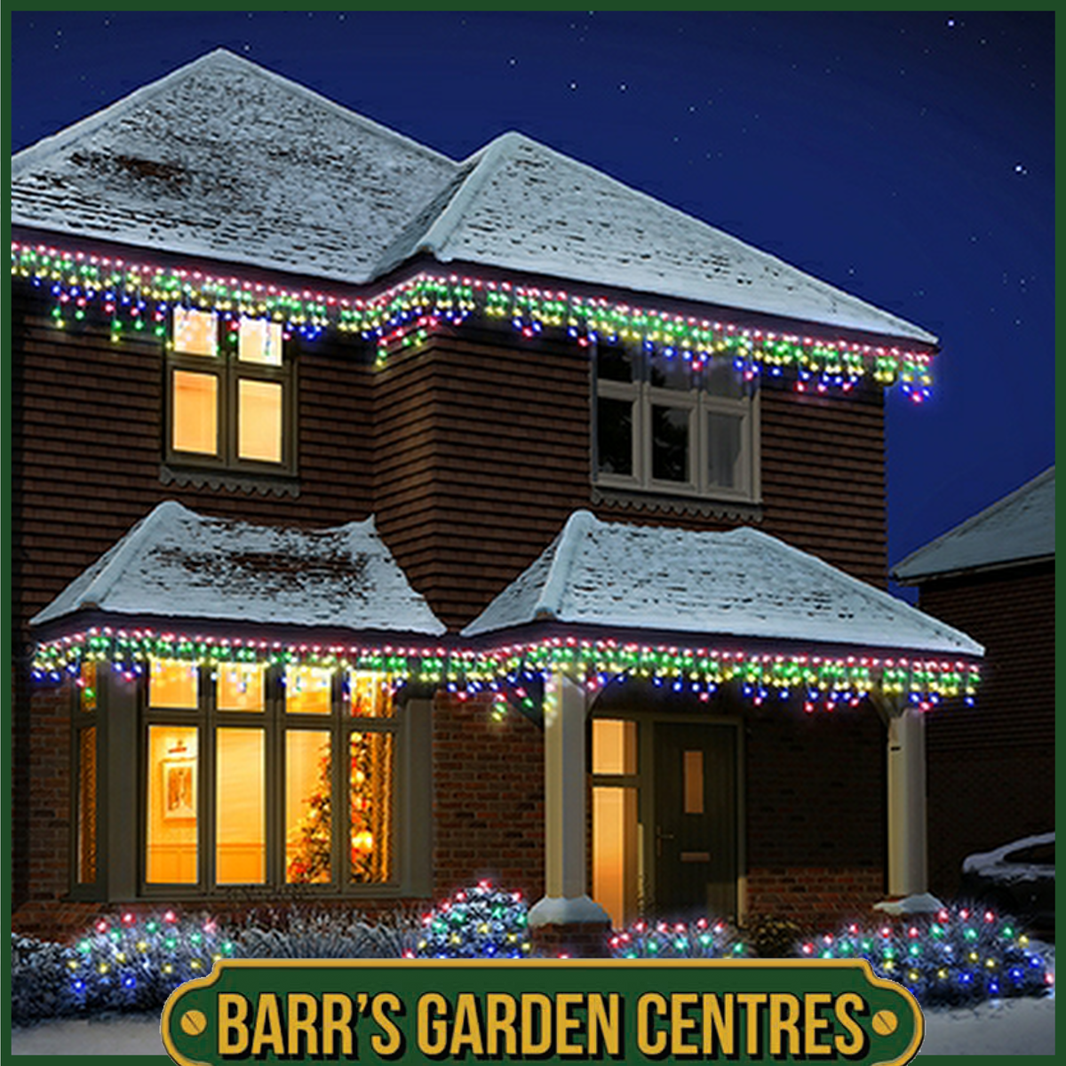 Premier 300 - 1000 Multi Colour LED Frosted Cap Icicles
