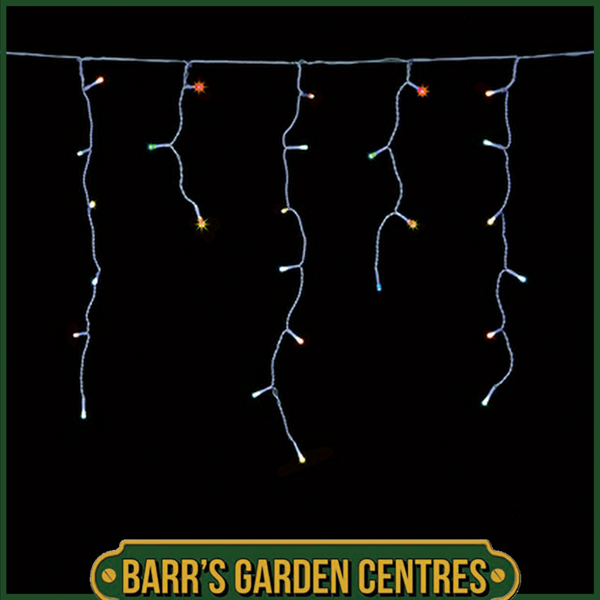 Premier 300 - 1000 Multi Colour LED Frosted Cap Icicles