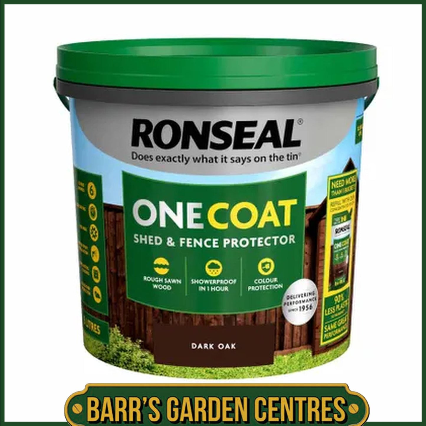 Ronseal Dark Oak One Coat Shed & Fence Protector 5L