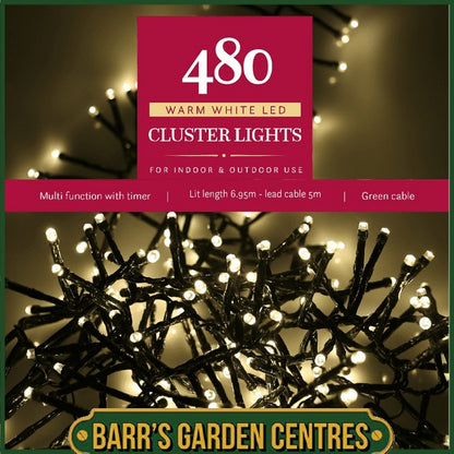 Noma 480 - 1500 Warm White Cluster Lights