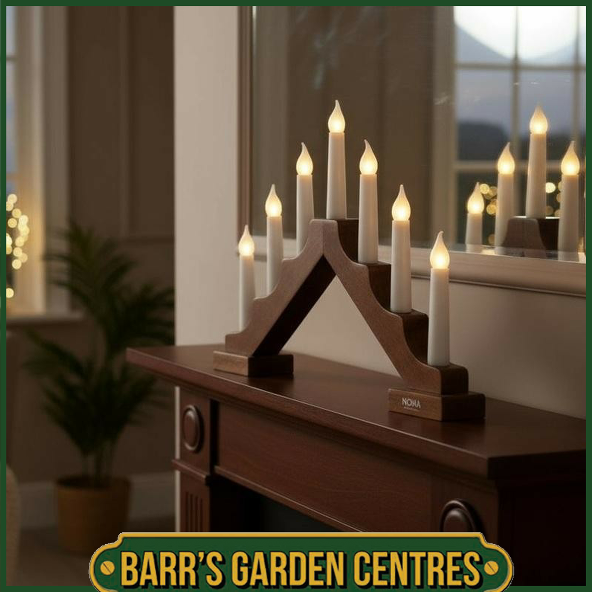Noma NOMA Wooden Candle Bridge – 7 Lights