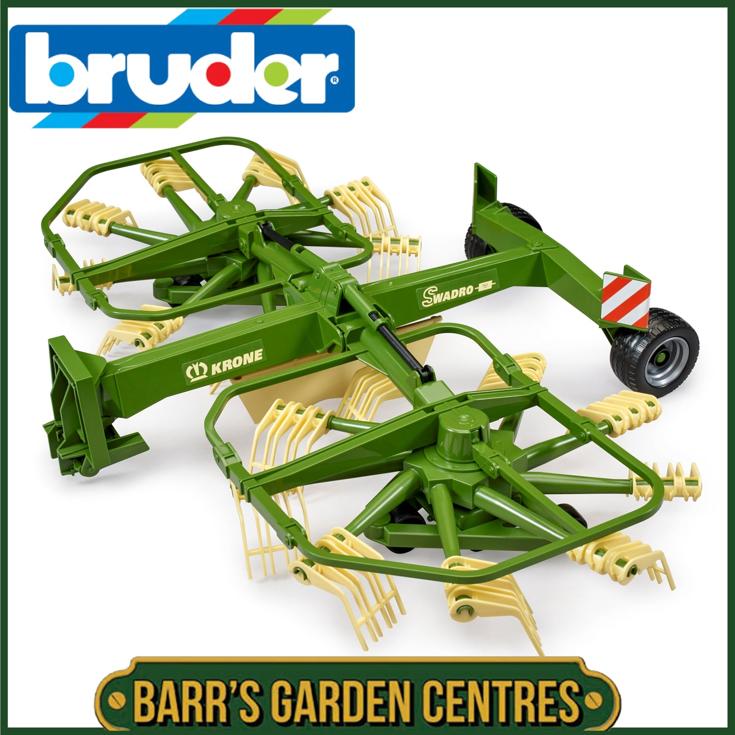 BRUDER Krone Dual Rotary Swath Windrower