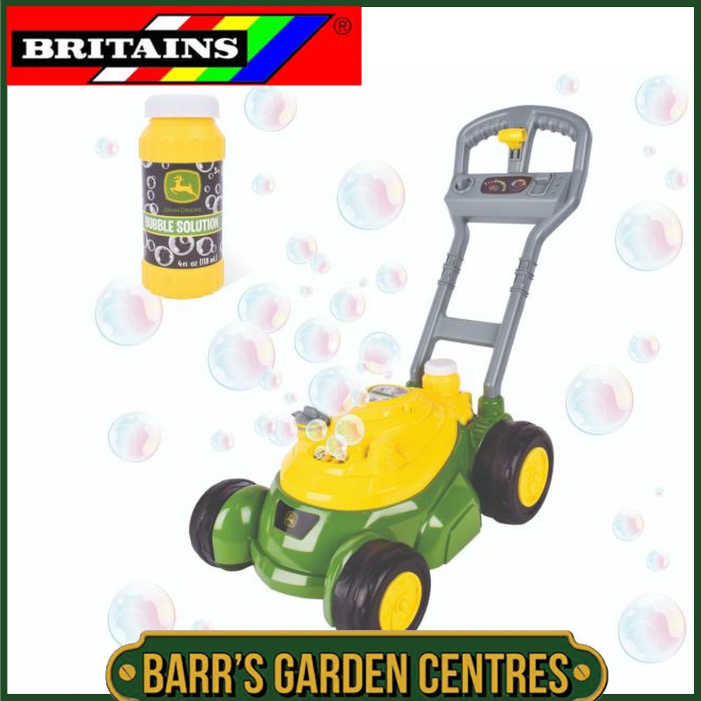 BRITAINS John Deere Bubble 'N' Go Mower