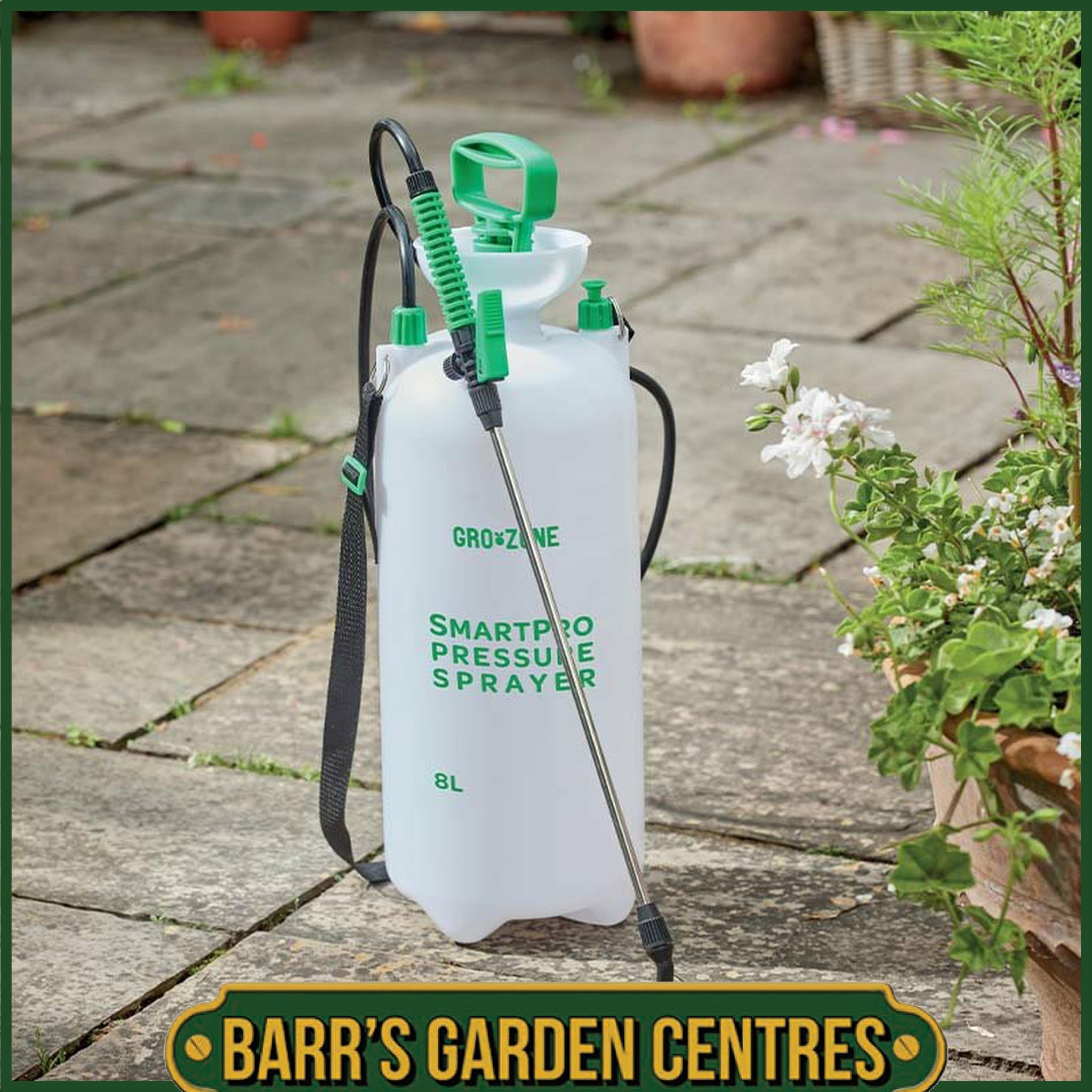 GroZone SmartPro Pressure Sprayer Pump Sprayer 8L – Barrs Garden Centres
