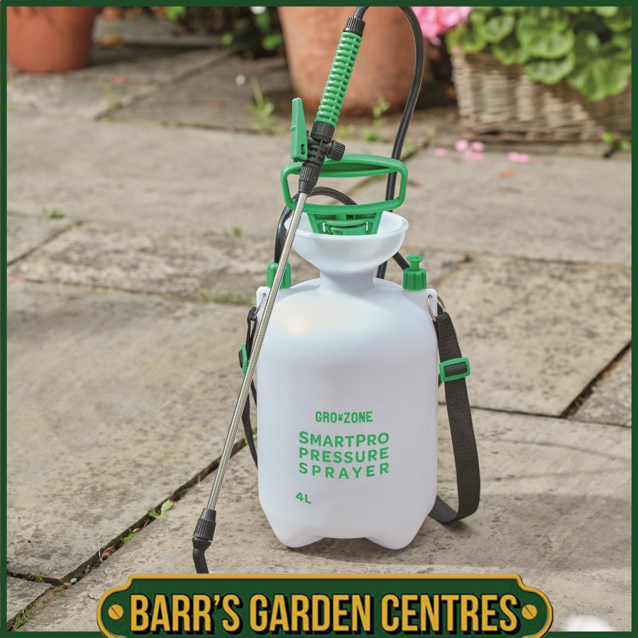 GroZone SmartPro Pressure Sprayer Pump Sprayer 4L – Barrs Garden Centres
