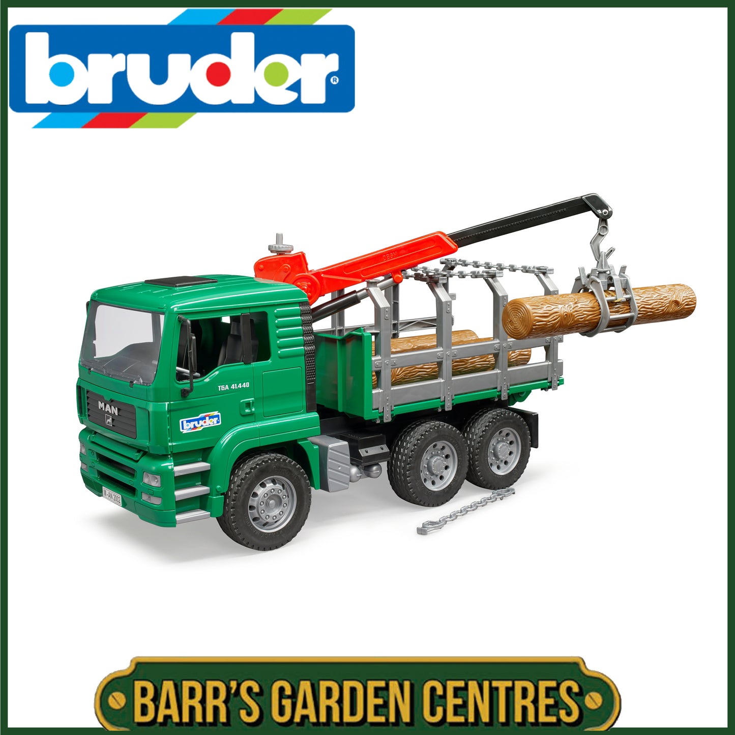 BRUDER MAN Timber truck with loading crane