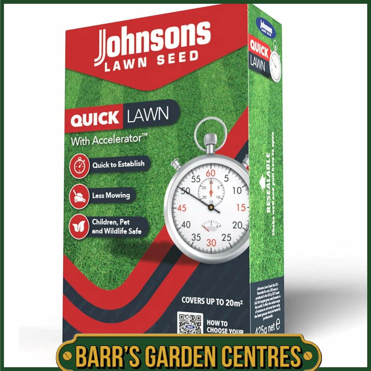 Johnsons Lawn Seed Quick Lawn with Accelerator