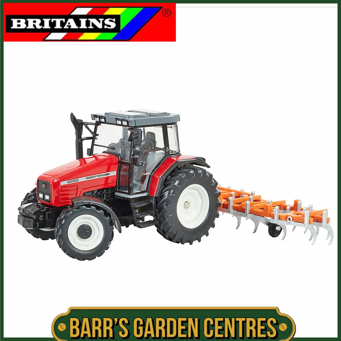 BRITAINS Massey Ferguson 6290 Playset