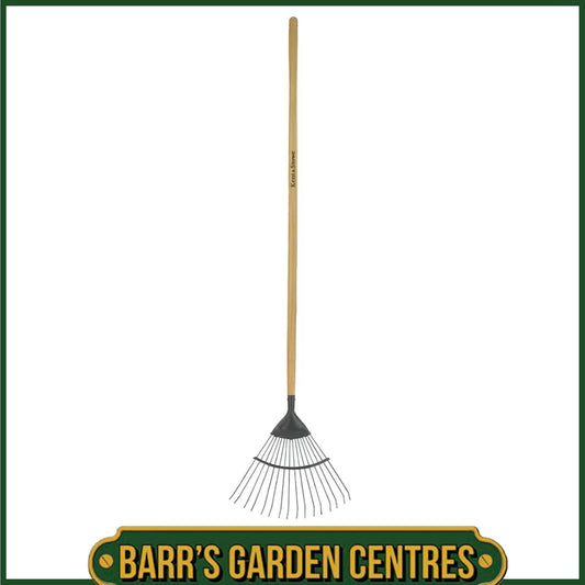 Kent & Stowe Carbon Steel Long Handled Lawn / Leaf Rake