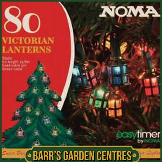 Noma 80 LED Classic Victorian Lantern Multicolour Lights