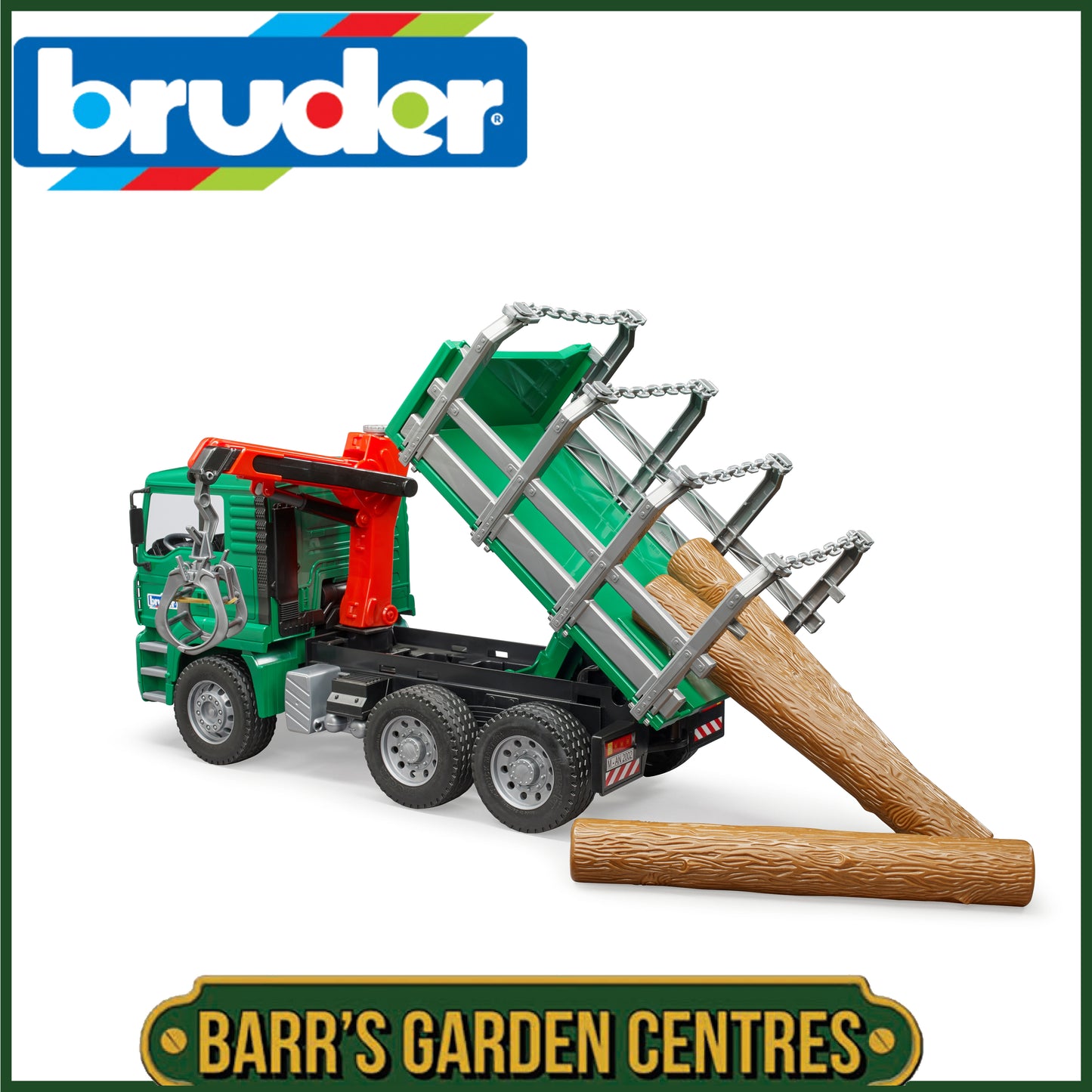 BRUDER MAN Timber truck with loading crane