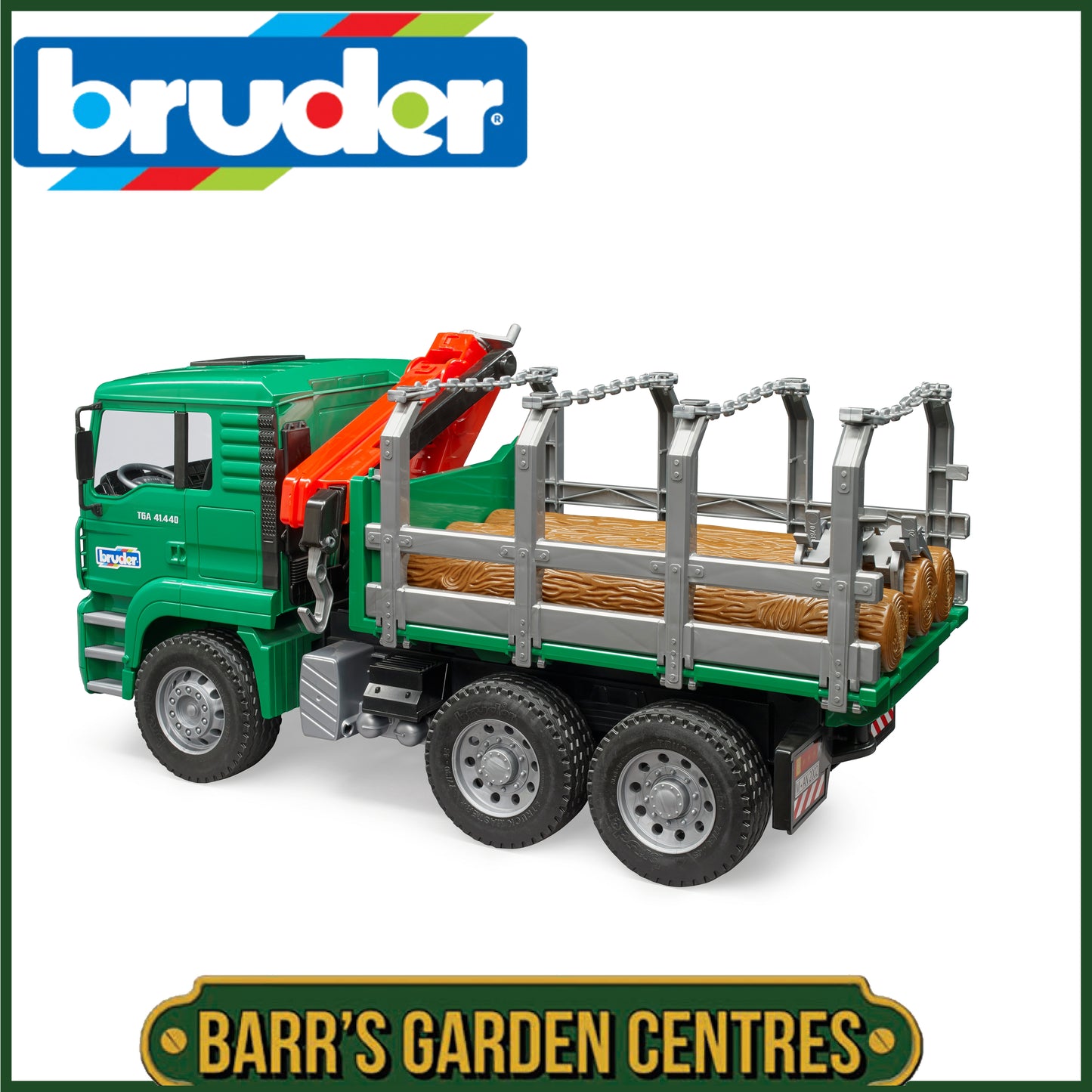 BRUDER MAN Timber truck with loading crane