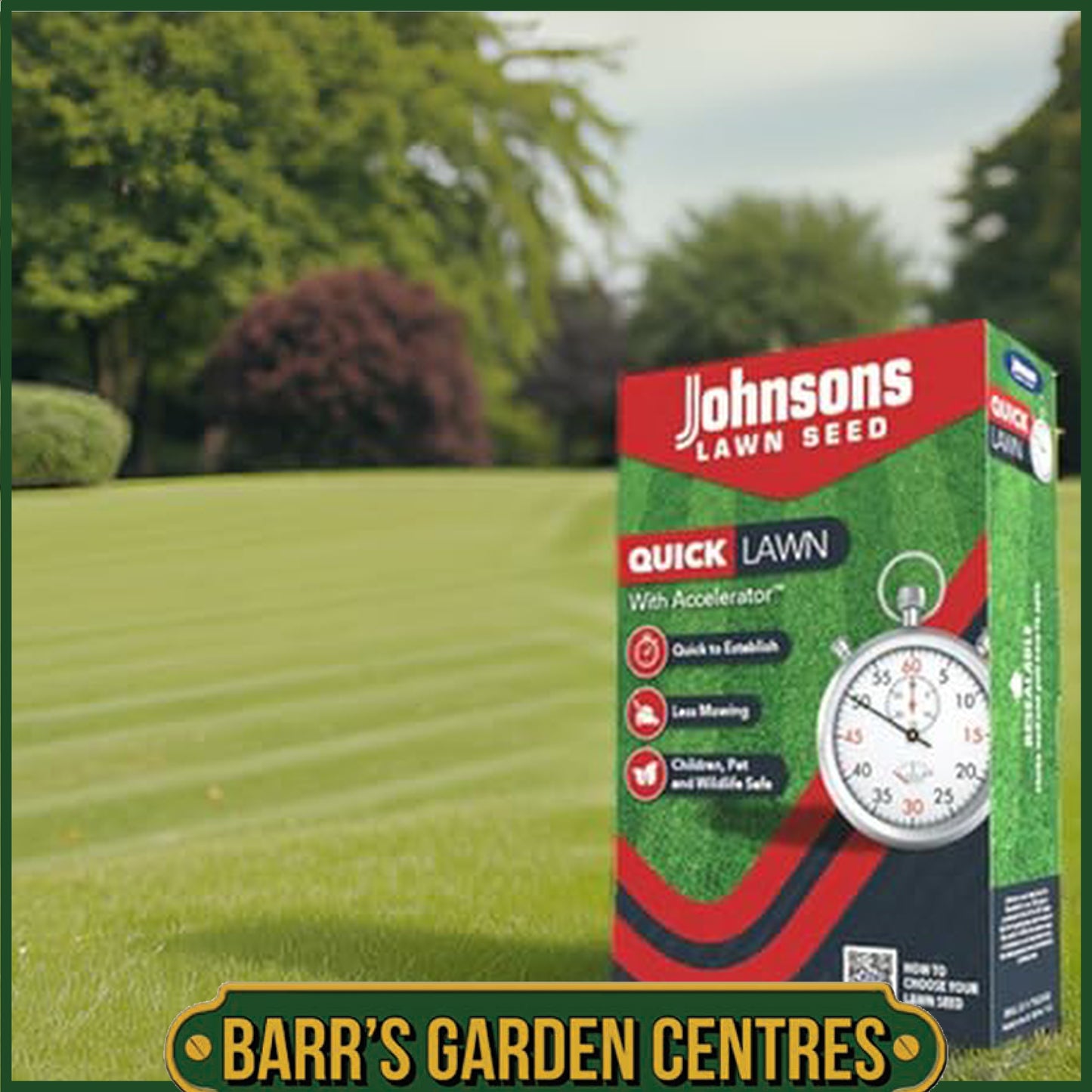 Johnsons Lawn Seed Quick Lawn with Accelerator
