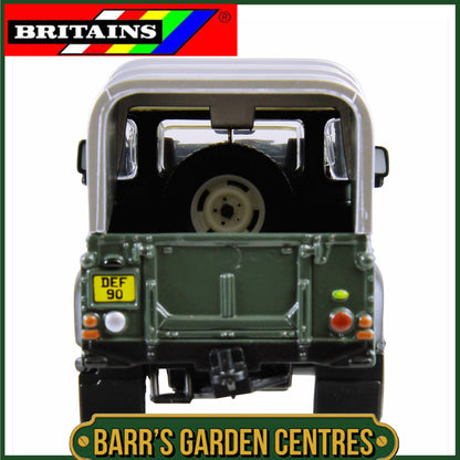 BRITAINS LAND ROVER DEFENDER 90 + CANOPY - GREEN