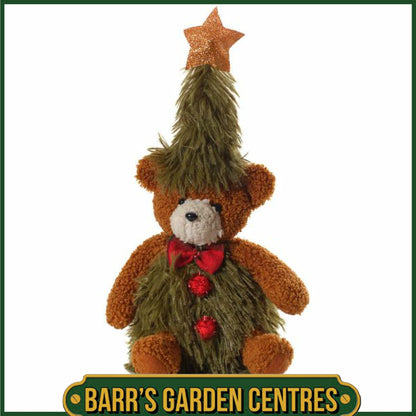 Christmas Tree Sitting Bear With Star