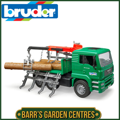BRUDER MAN Timber truck with loading crane