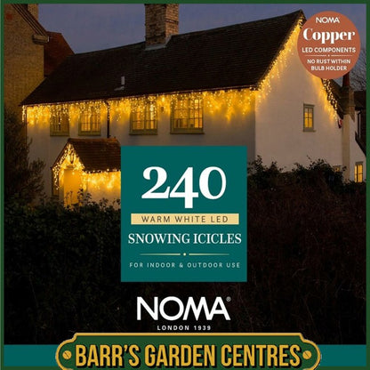 Noma 144 - 960 Warm White Snowing Icicles