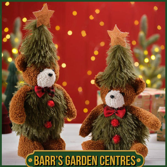 Christmas Tree Standing Bear With Star