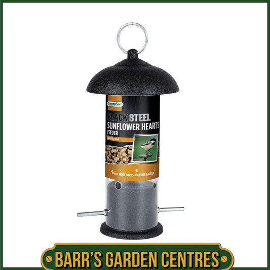 Gardman Black Steel Sunflower Hearts Feeder