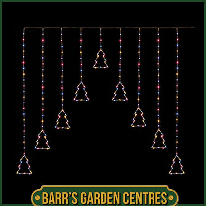 Premier 1.2 x 1.2m FlexiBrights Tree V Curtain with 258 Rainbow LED