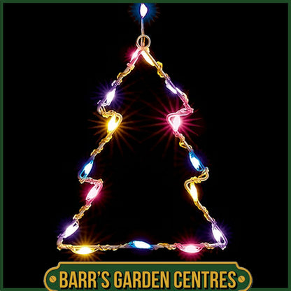 Premier 1.2 x 1.2m FlexiBrights Tree V Curtain with 258 Rainbow LED